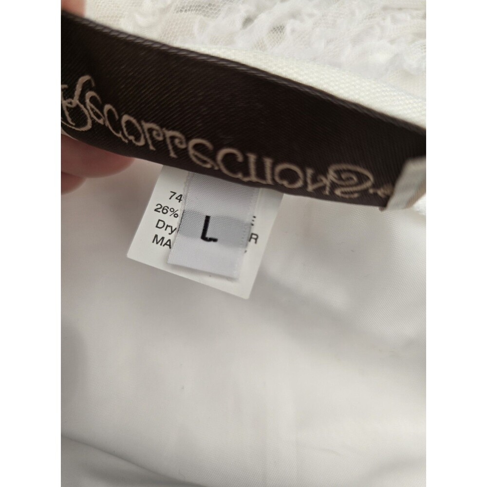 Vintage Recollections Lace Prairie Dress White Cottagecore Victorian L - Picture 14 of 15